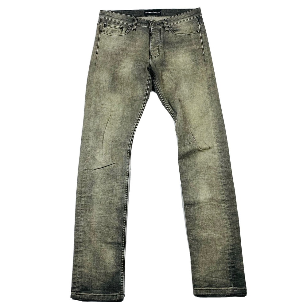 The Kooples‎ Light Gray Button Fly Straight Jeans Size Mens 28X33 Excellent